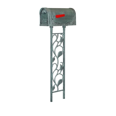 Special Lite Floral Curbside with Floral Mailbox Post, Verde Green SCF-1003_450-VG